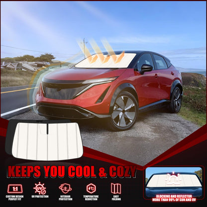Windshield Sun Shade for Nissan Ariya EV 2023 (Nissan Ariya EV 2023-2026)