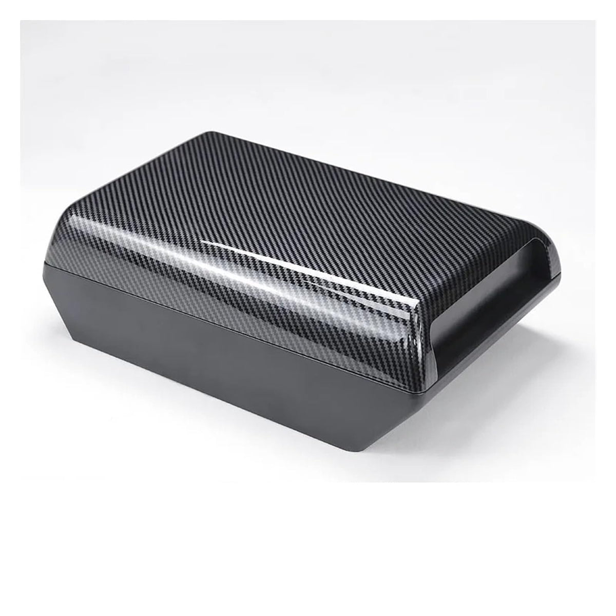 Car Armrest Box for Tesla for Model 3 Y 2023 for Highland 2024 Accessories Armrest Protector Box Cover Black Soft Suede Center Console Panel Pad Center Arm Rest Console (Carbon fiber pattern*)