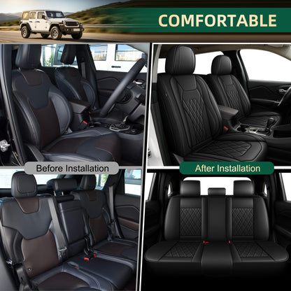 Car Seat Covers for Nissan Juke 2011 (128 Black / 26-Juke-5 seat covers full set)