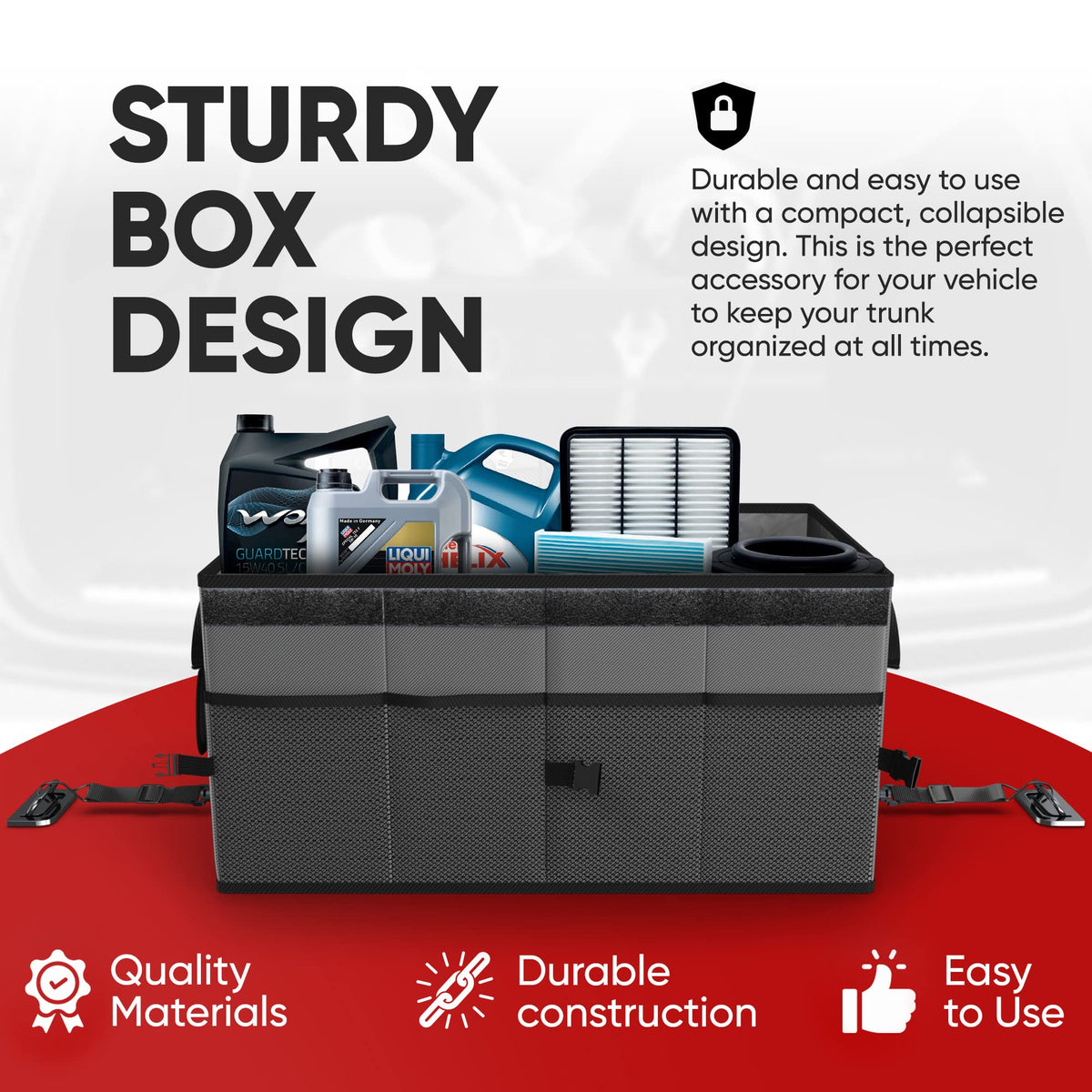 Trunk Organizer (Grey / Medium (50L))