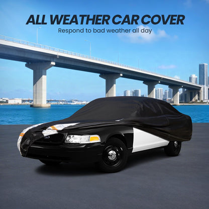 Multi Layer Car Cover Custom Fit for Ford Crown Victoria (Custom Fit Ford Crown Victoria / Coupe car cover(no ear）)