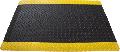 American Classic Black Yellow Diamond Plate Anti (Black/Yellow / 3' x 9')