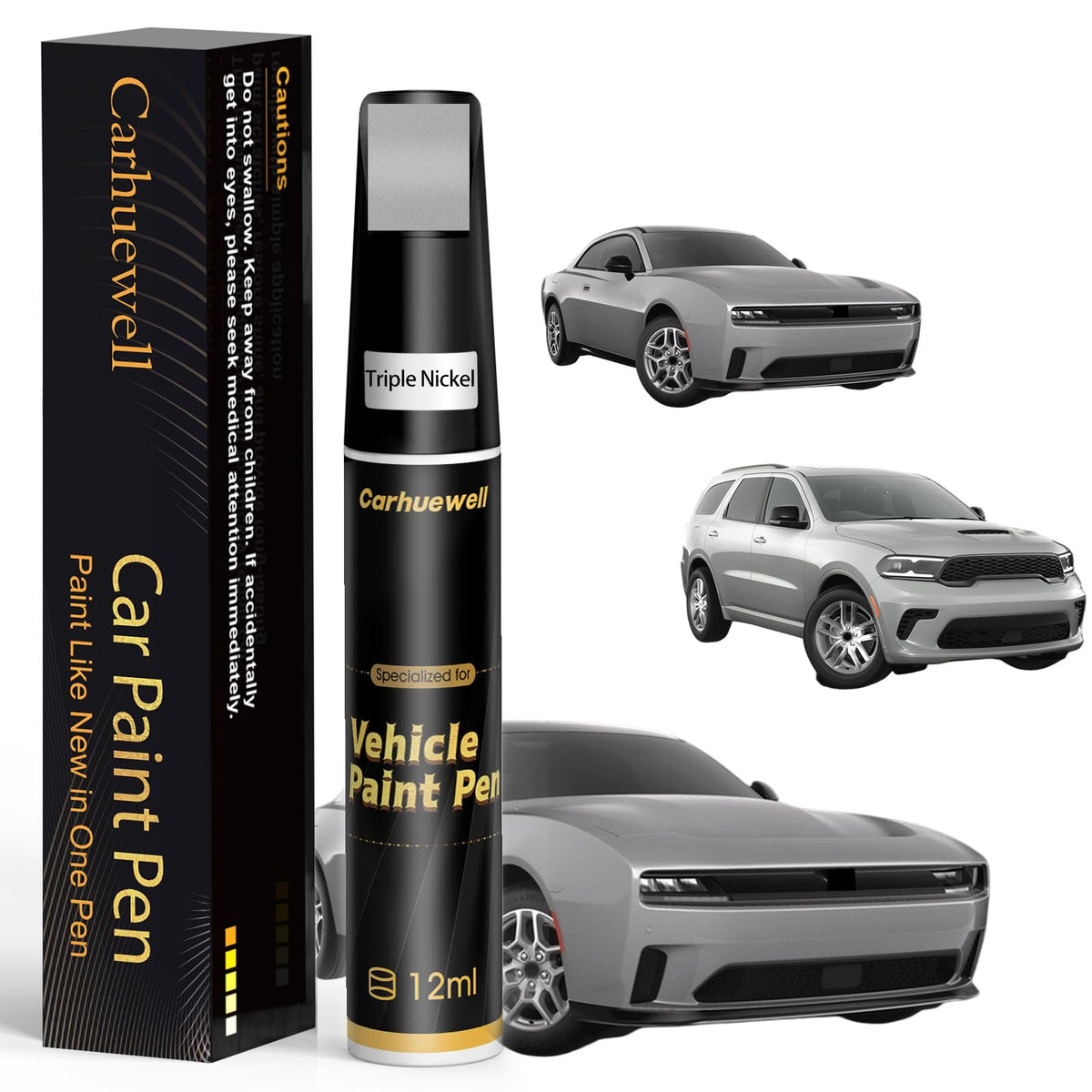 Touch Up Paint for Dodge Triple Nickel (For Dodge / Triple Nickel(PSE/SSE) for Charger/Durango/Challenger)