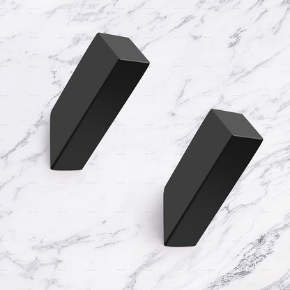 Black Towel Hooks (Black / 2 Pack)
