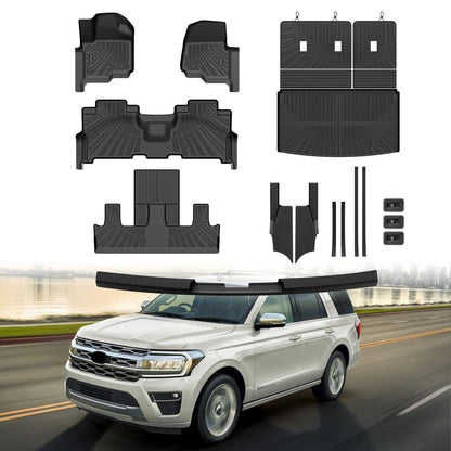 Floor Mat & Cargo Liner for Ford Expedition MAX 2018 (Ford Expedition MAX【2018-2024】7 Seats)