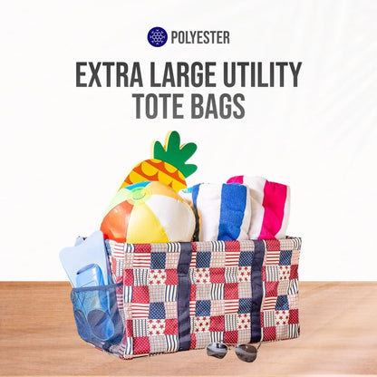 Extra Large Utility Tote Bag (Patriotic)