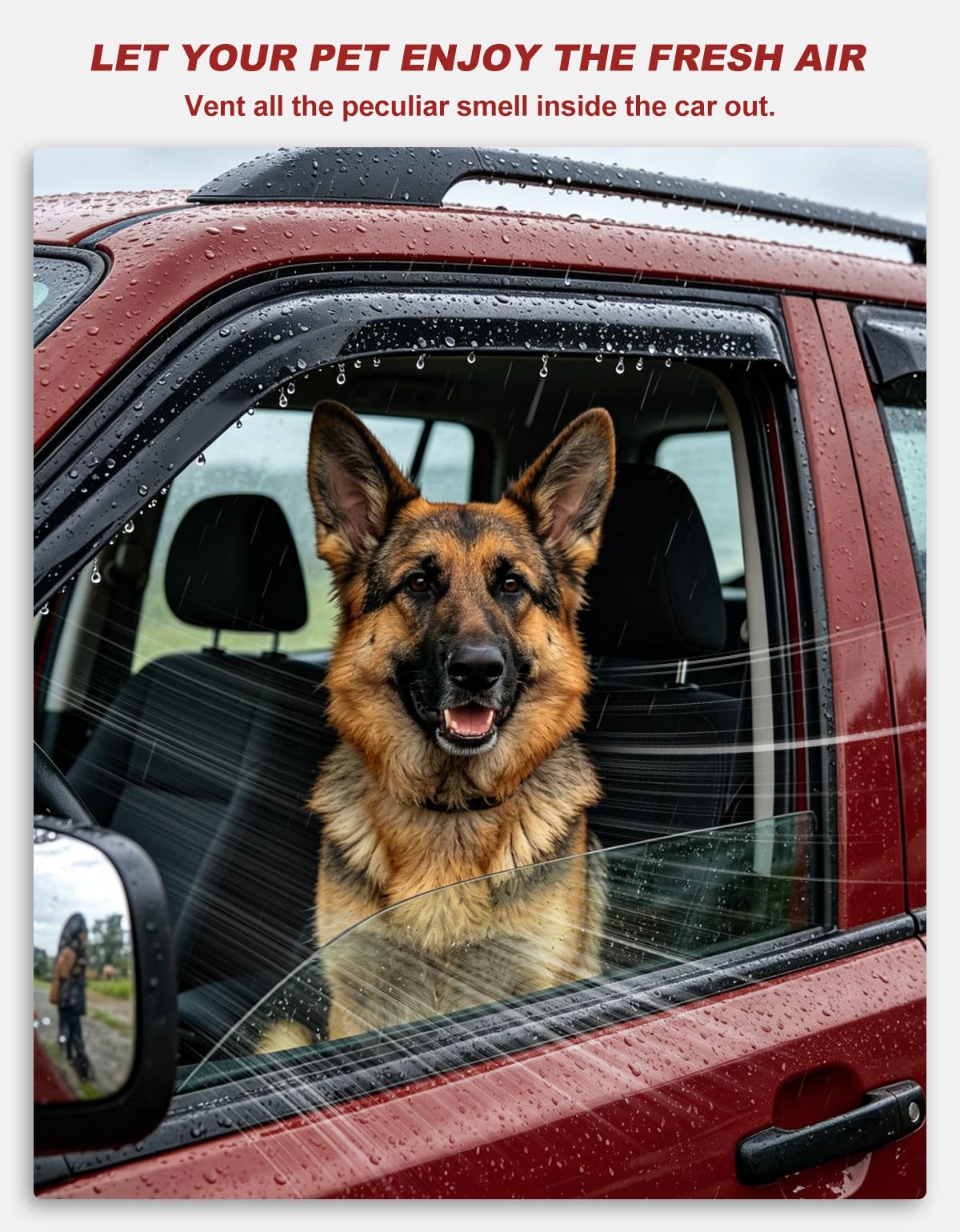 Window Visors Rain Guards for Chevy Colorado (2023-2026 Chevy Colorado/GMC Canyon Crew Cab)