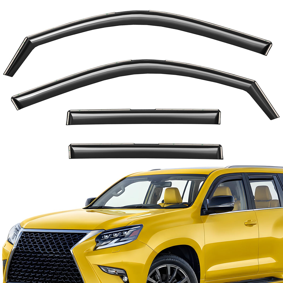 Extra Durable Window Deflectors in (For Lexus GX 10-23)