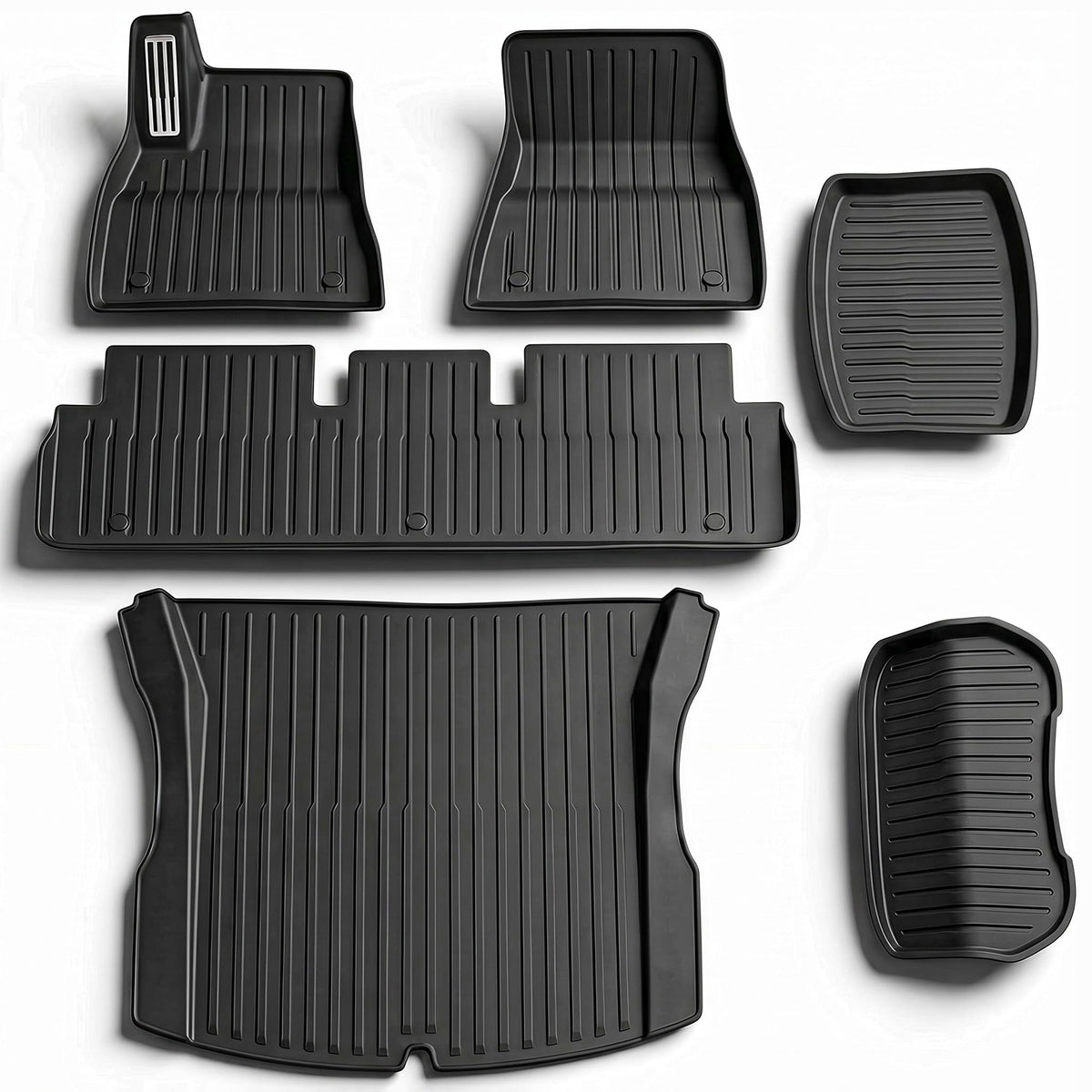6 Pcs Floor Mats & Liners for Tesla Model 3 Highland 2026 2027