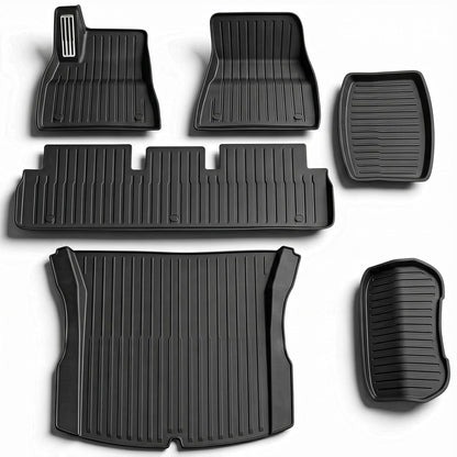 6 Pcs Floor Mats & Liners for Tesla Model 3 Highland 2026 2027