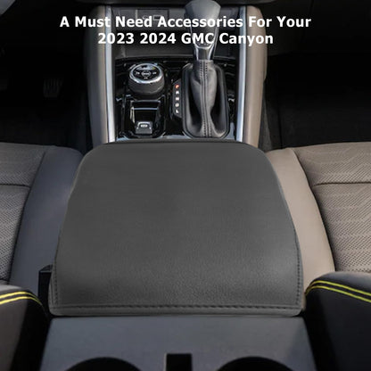 2025 2026 Canyon Center Console Cover Compatible with 2023 2024 2025 2026 GMC Canyon & Chevy Colorado Accessories Armrest Cover Center Console Pad Armrest Console Cover (2023-2026 Colorado & Canyon Thin Black)