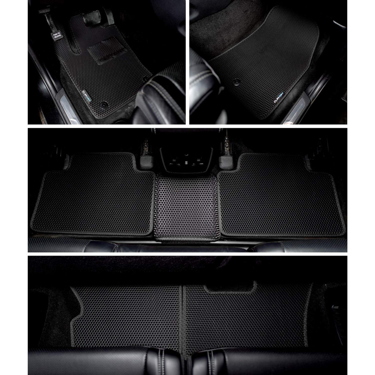 All Weather Car Floor Mats Compatible with Dodge Durango 2011 (Black-Black / For Durango 11-27)