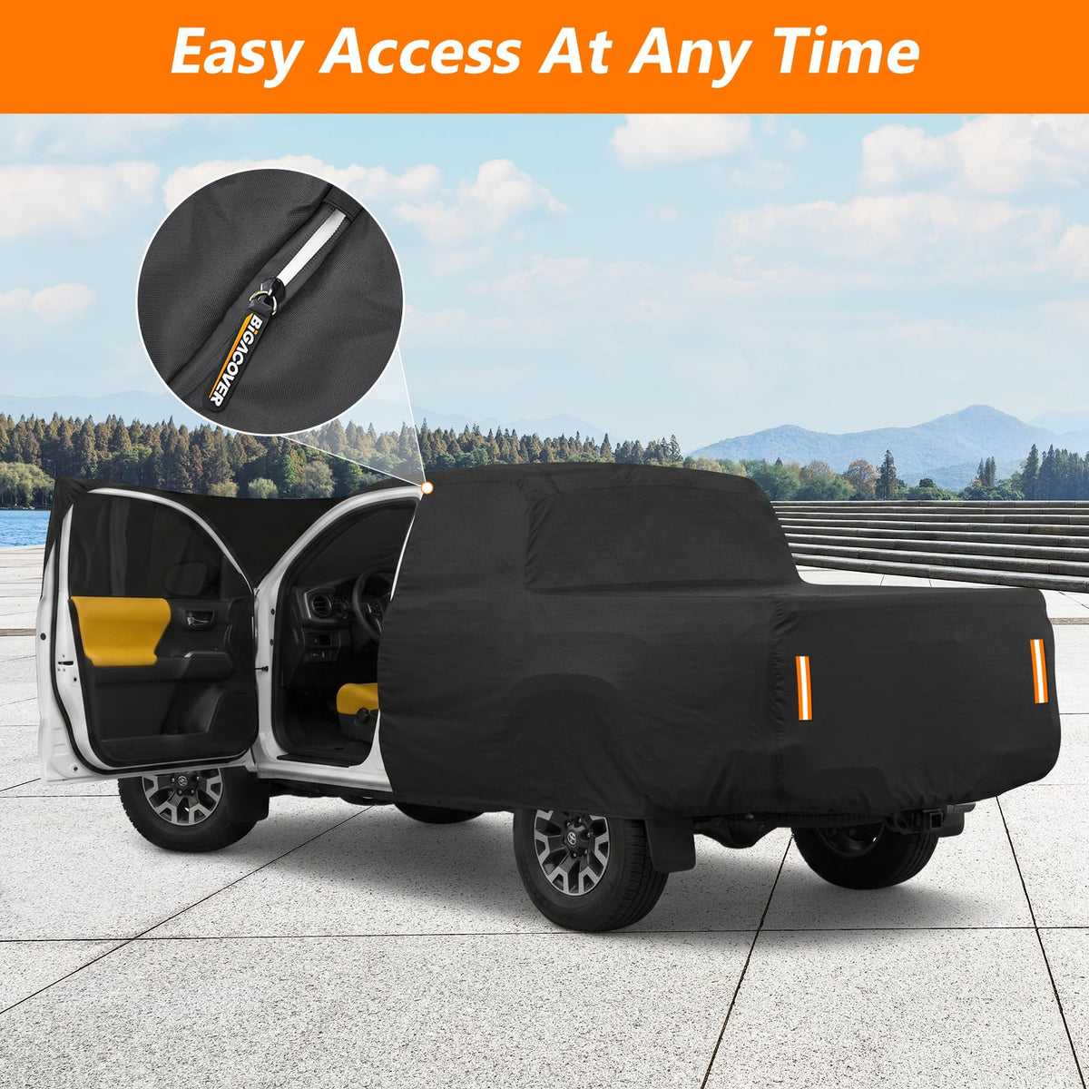 Car Cover for 2000 (Black / for Toyota Tacoma 2000-2025)