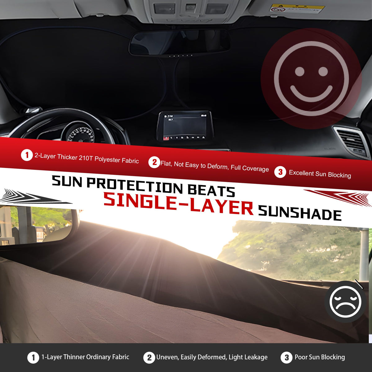 Windshield Sun Shade for 2016 (for 2016-2026 Volvo XC90)