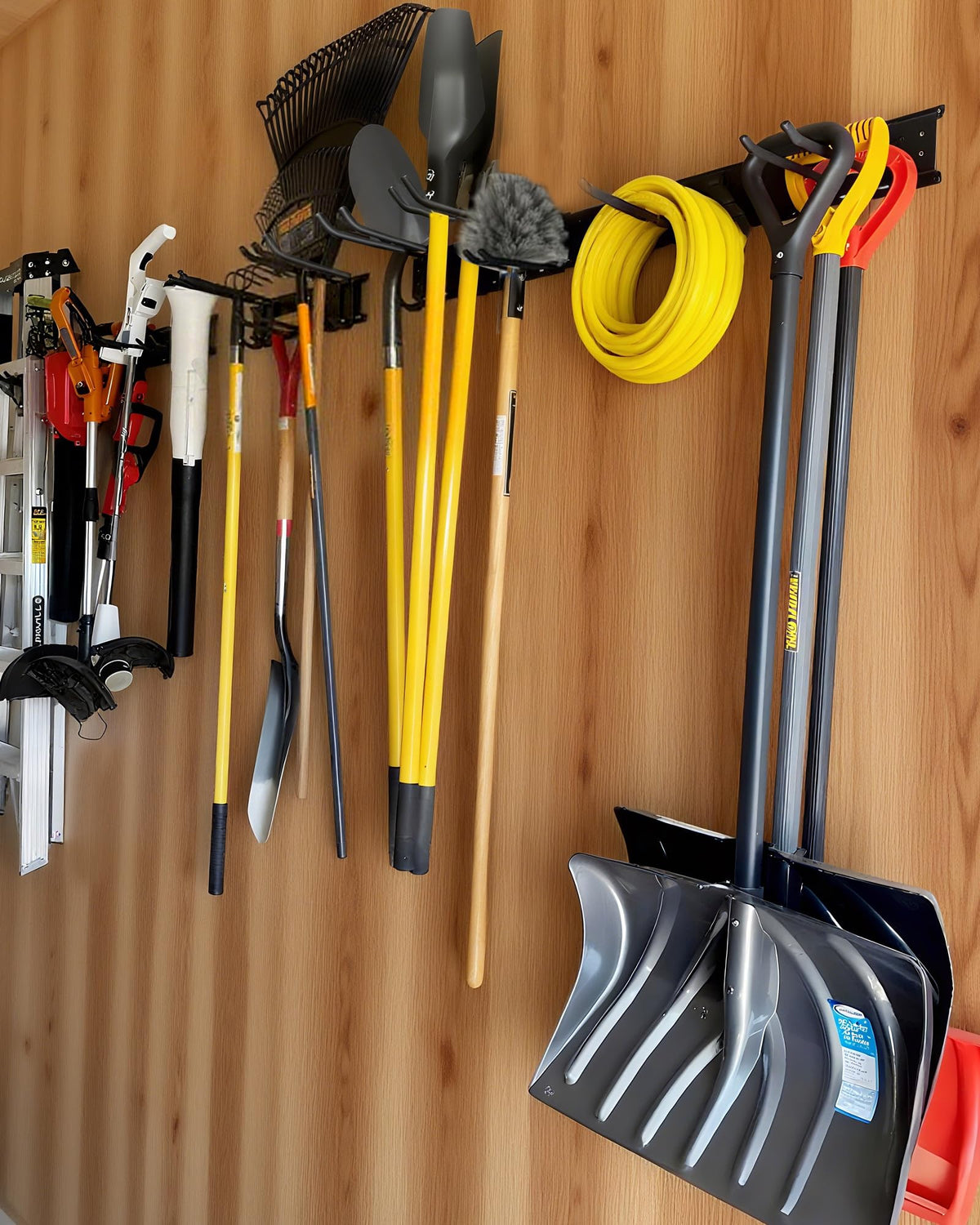 64 in Garage Tool Organizer Wall Mount (64 inch 10-Hook)