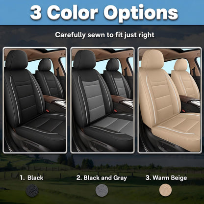 Car Seat Covers 5 Seat for Cadillac STS 2005 (#018 Black / 44. STS 2005-2011-5 Seat Covers Full Set)