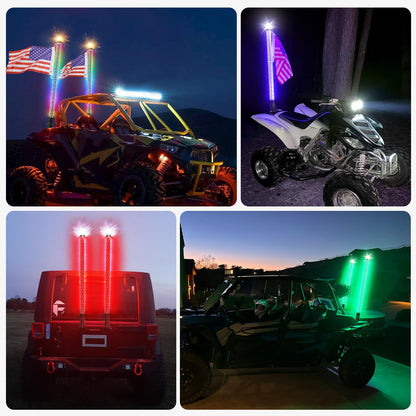2Pack 3FT Fat Whip Lights (Fat 2Pack 3FT)