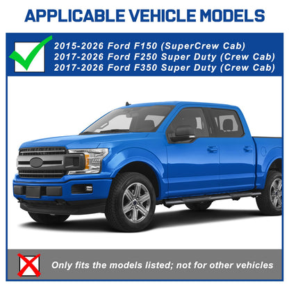 Running Boards for F150 SuperCrew (F150 (2015-2026) Crew Cab)