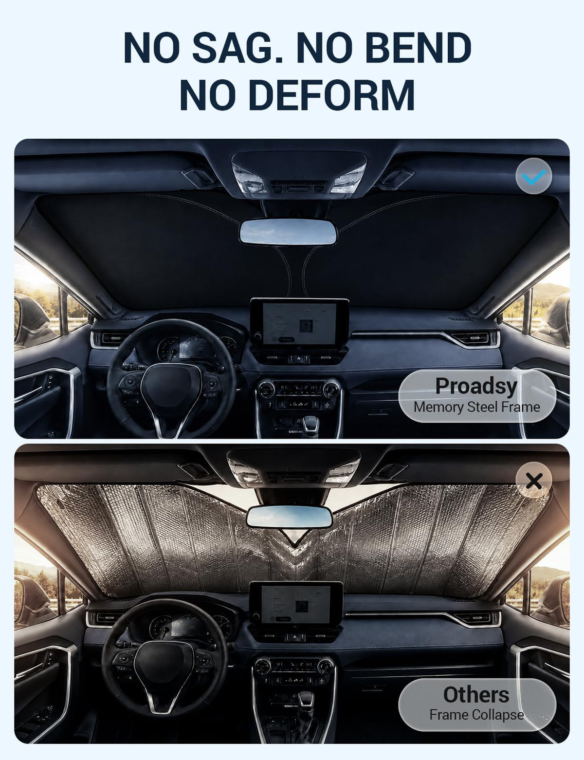 Custom Fit Car Windshield Sun Shade for 2015 (Chevrolet Trax 2015-2022)