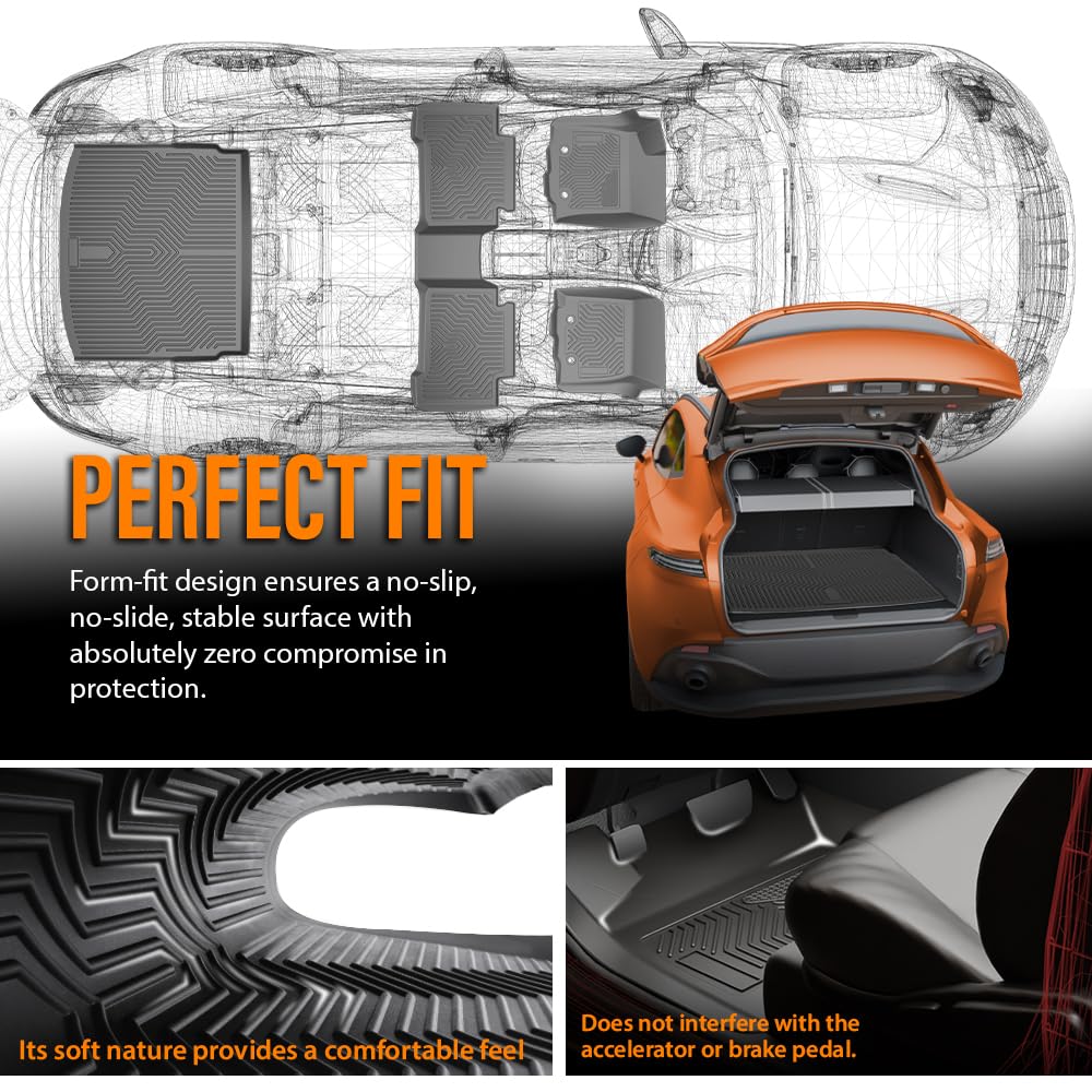 Floor Mats & Cargo Liner Fit Honda CR (23-26|Fit Honda CRV|4PCS)