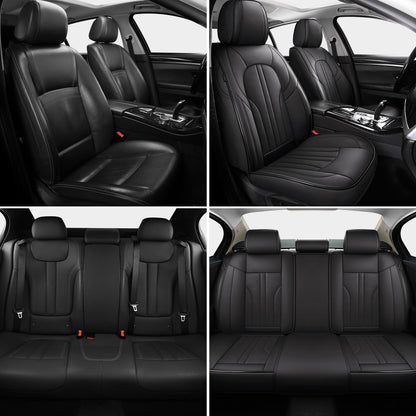 Car Seat Cover Full Set (Black / Full Set)