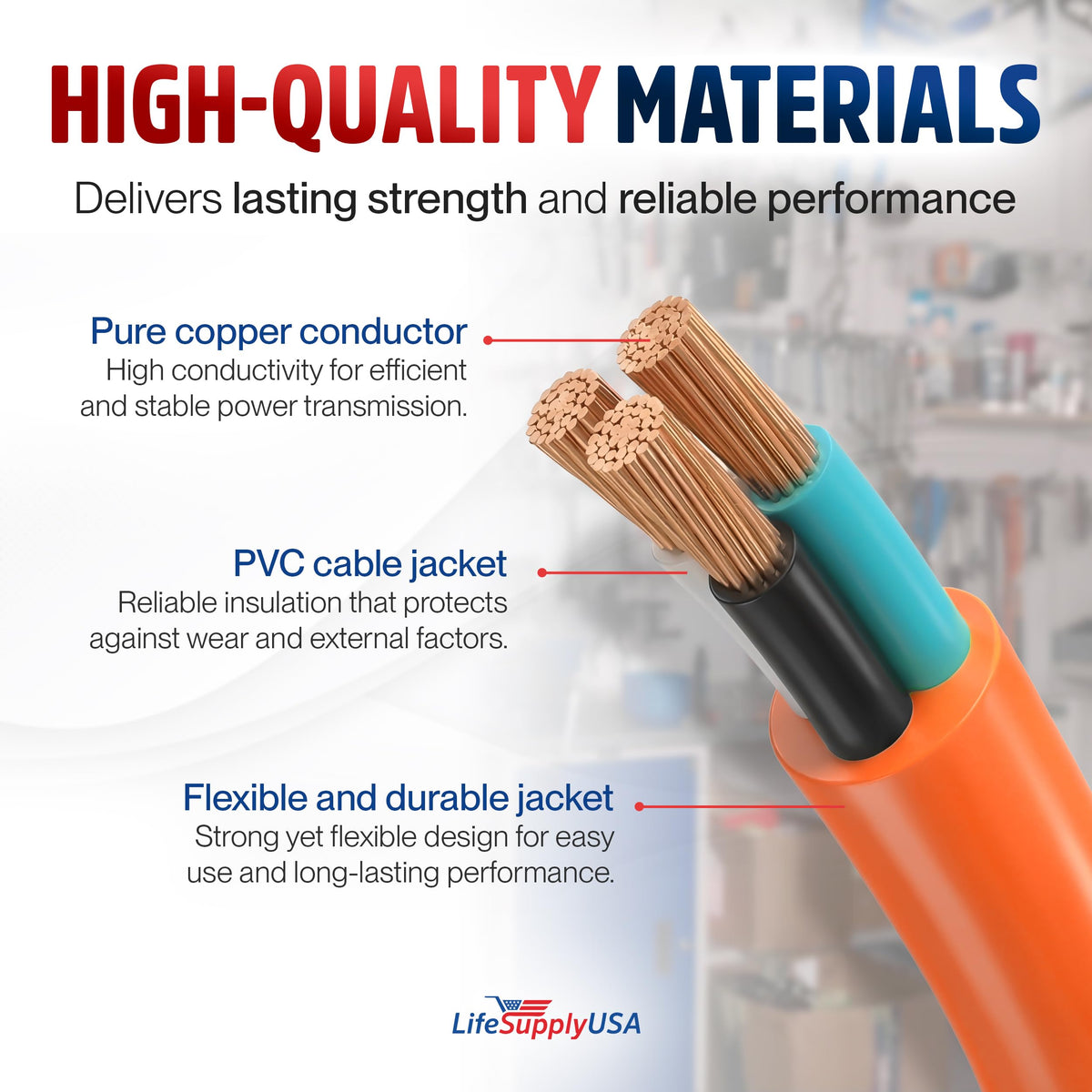 25ft Outdoor Indoor Extension Cord 14 (25 FT / 14AWG / Orange)
