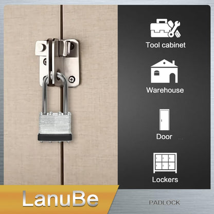 Laminated Keyed Alike Padlock 48 Pack 1.6 (48 pack Black)