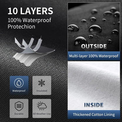 Multi Layer Car Cover Custom Fit for Jeep Grand Cherokee (Custom Fit Grand Cherokee(2010-2026)+Towel+Bag)