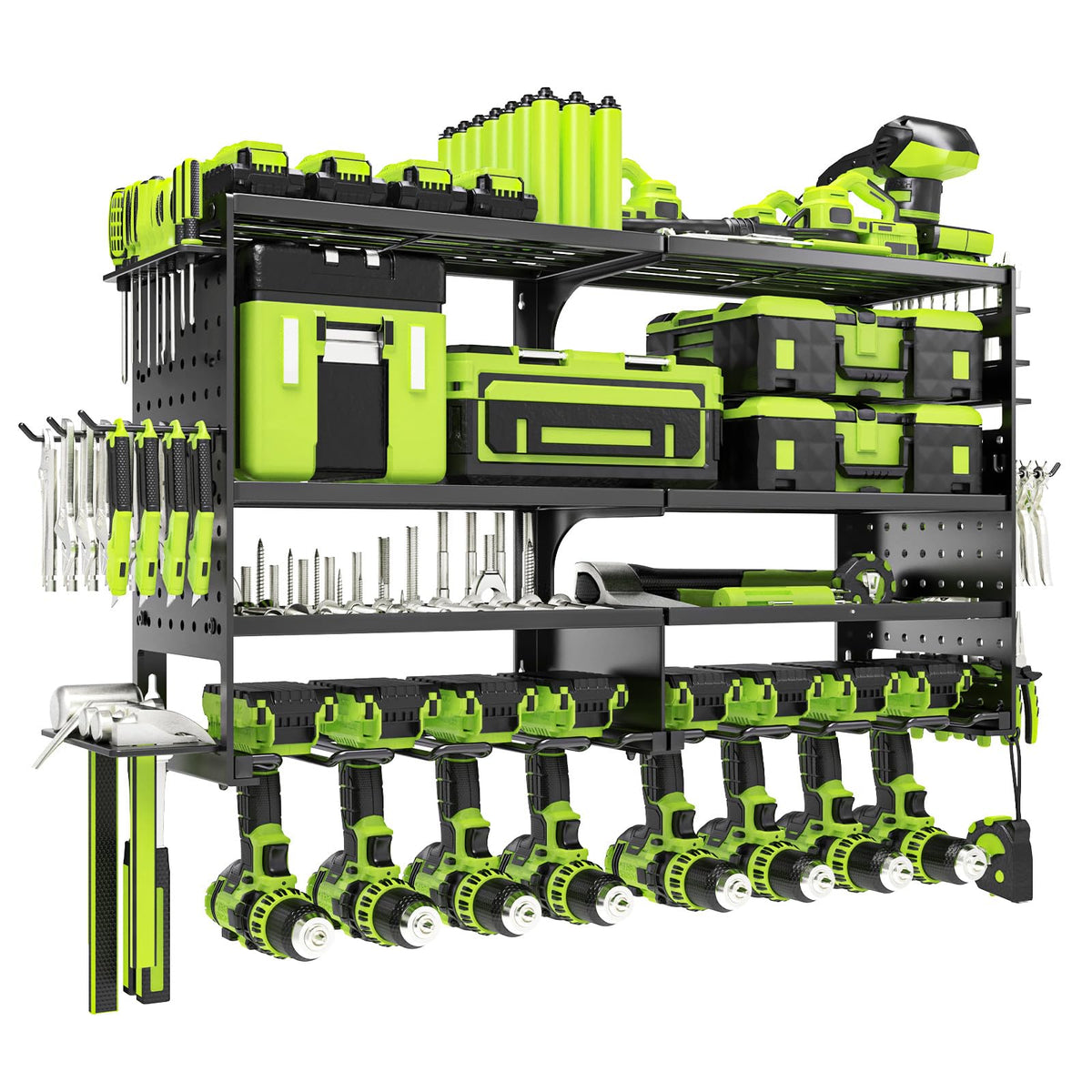 Power Tool Organizer Wall Mount (8 drill holder)