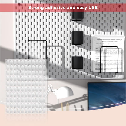 520pcs Double Sided Tape Wall Nano Sticky Dots Mounting Putty Two Sided Adhesive Strong Sticky Tack Multi (0.8 inch / Round 140, strips 40, square 140, oval 200)