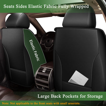 Bling Diamond Embroidered Seat Covers for Infiniti QX55 2022 (099 Black&Diamond / 76-QX55-5 seat covers full set)