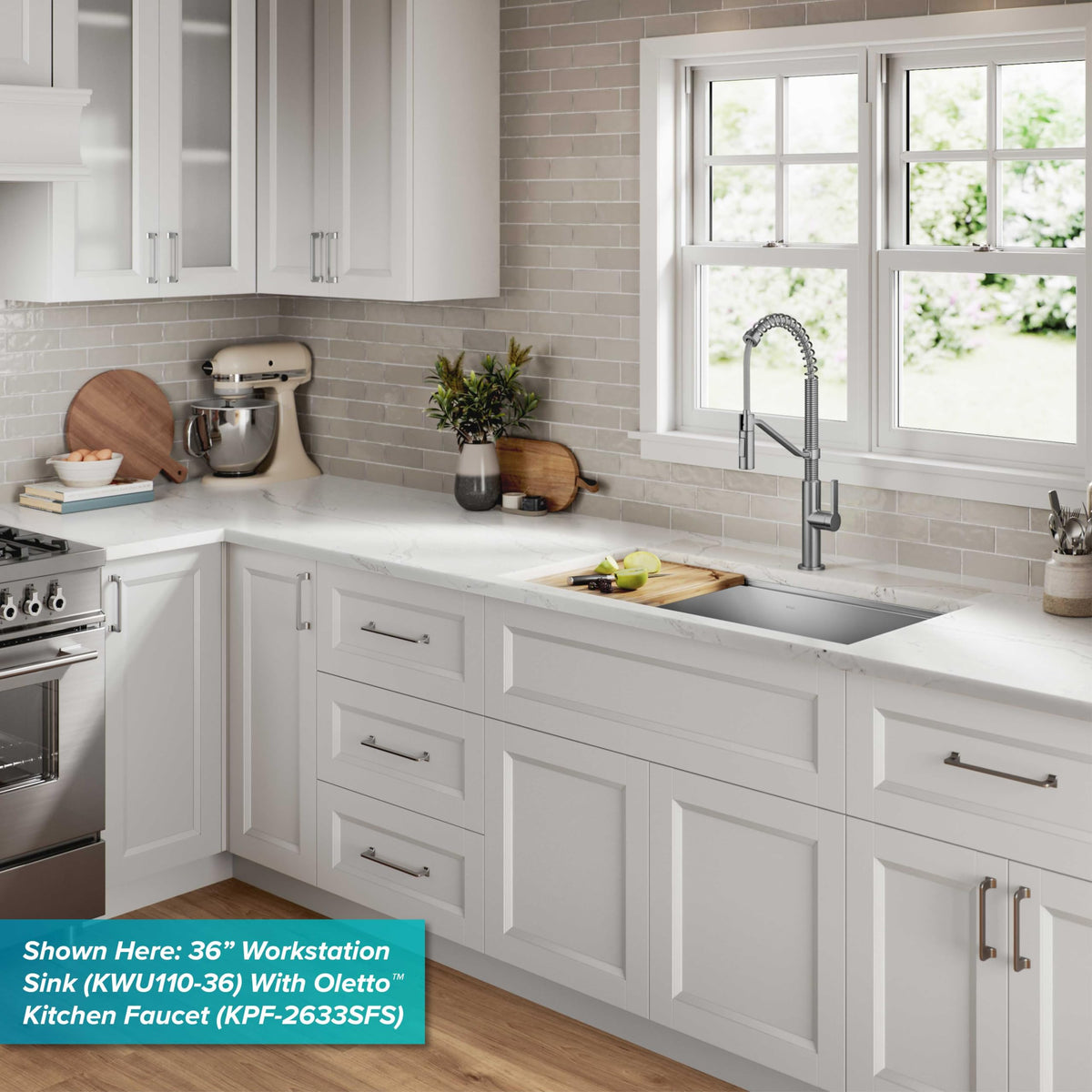 Stainless Steel 28 in Undermount Kitchen Sink KWU110 (Stainless Steel / 28 Inch / Sink)
