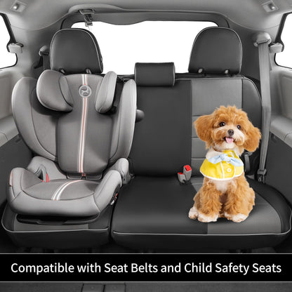 Car Sienna Seat Covers 2011 (Black/Gray / 2011-2020 Sienna 7 Seats,2nd Row W/NO Legrest)