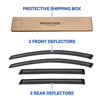 Window Visors Rain Guards for 2007 (2007-2015 Mazda CX-9)