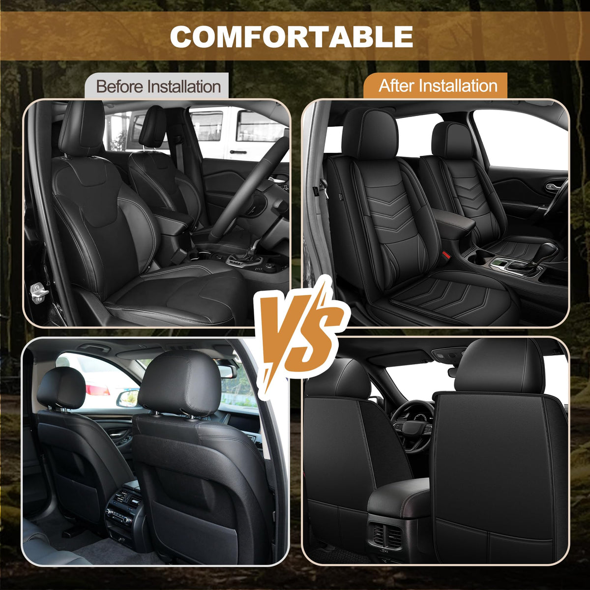 Fit for Toyota Crown 2023 (#120 Black / 13.crown-5 seat covers full set)