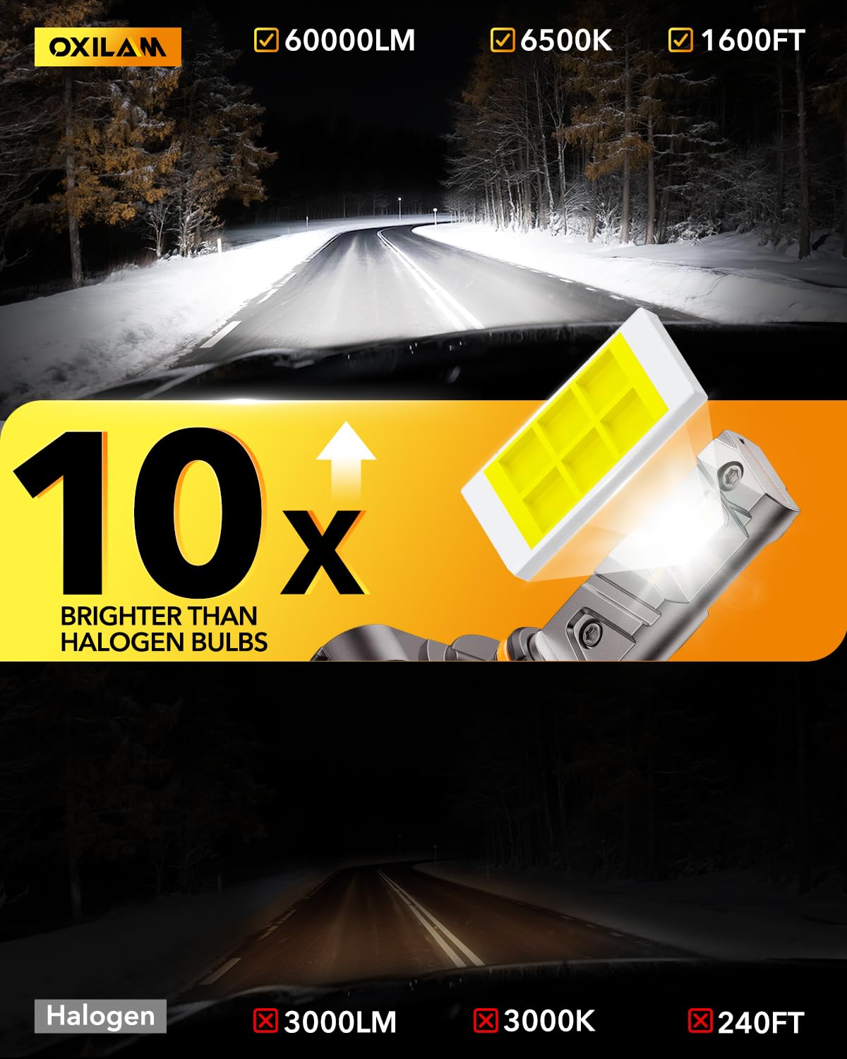 9005 H11 Light Bulbs Combo