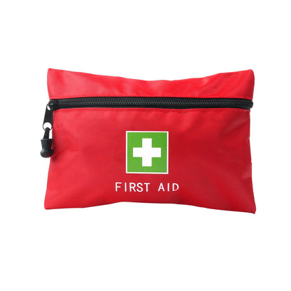 Red Emergency Bag First Aid Small Empty Travel Rescue Pouch First Responder Storage Medicine Pocket Bags for Car Home Office Kitchen Sport Ourdoors Bag Only (6x4.3inch)