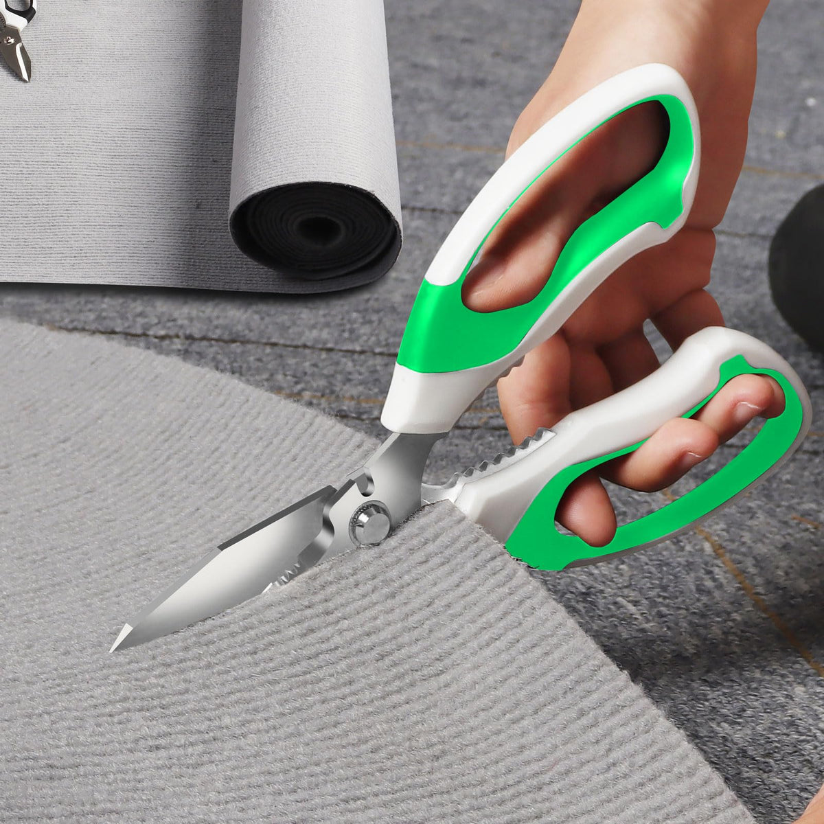 Utility Scissors All Purpose heavy duty 8 (Green)