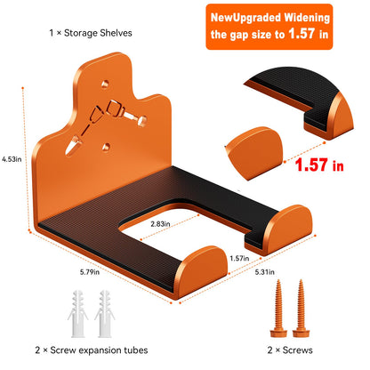 Garage Storage Trimmer Rack (Orange 1 Pack)