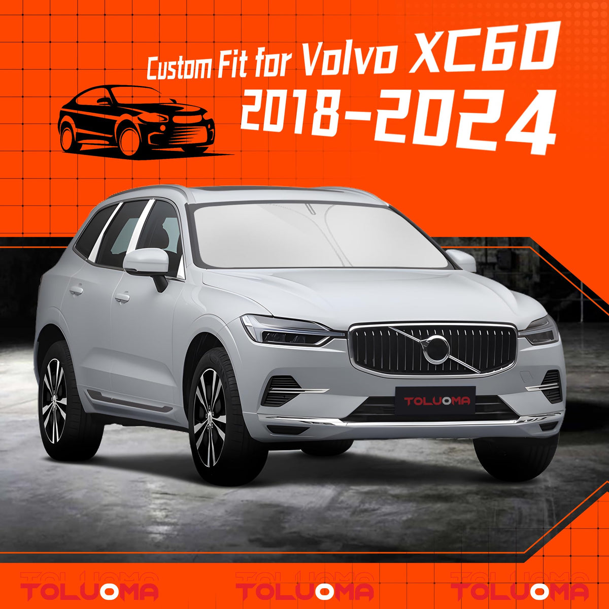 Custom Fit Windshield Sun Shade for Volvo XC60 2018 (for Volvo XC60 2018-2025)