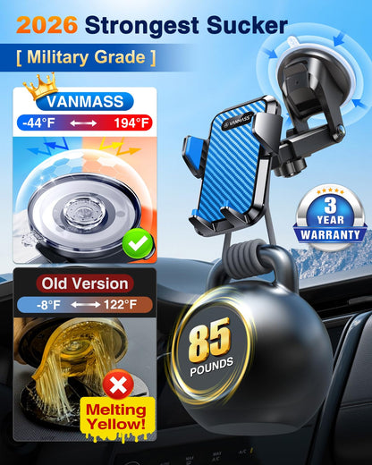 85+LBS Strongest Suction & Military (Light Blue)