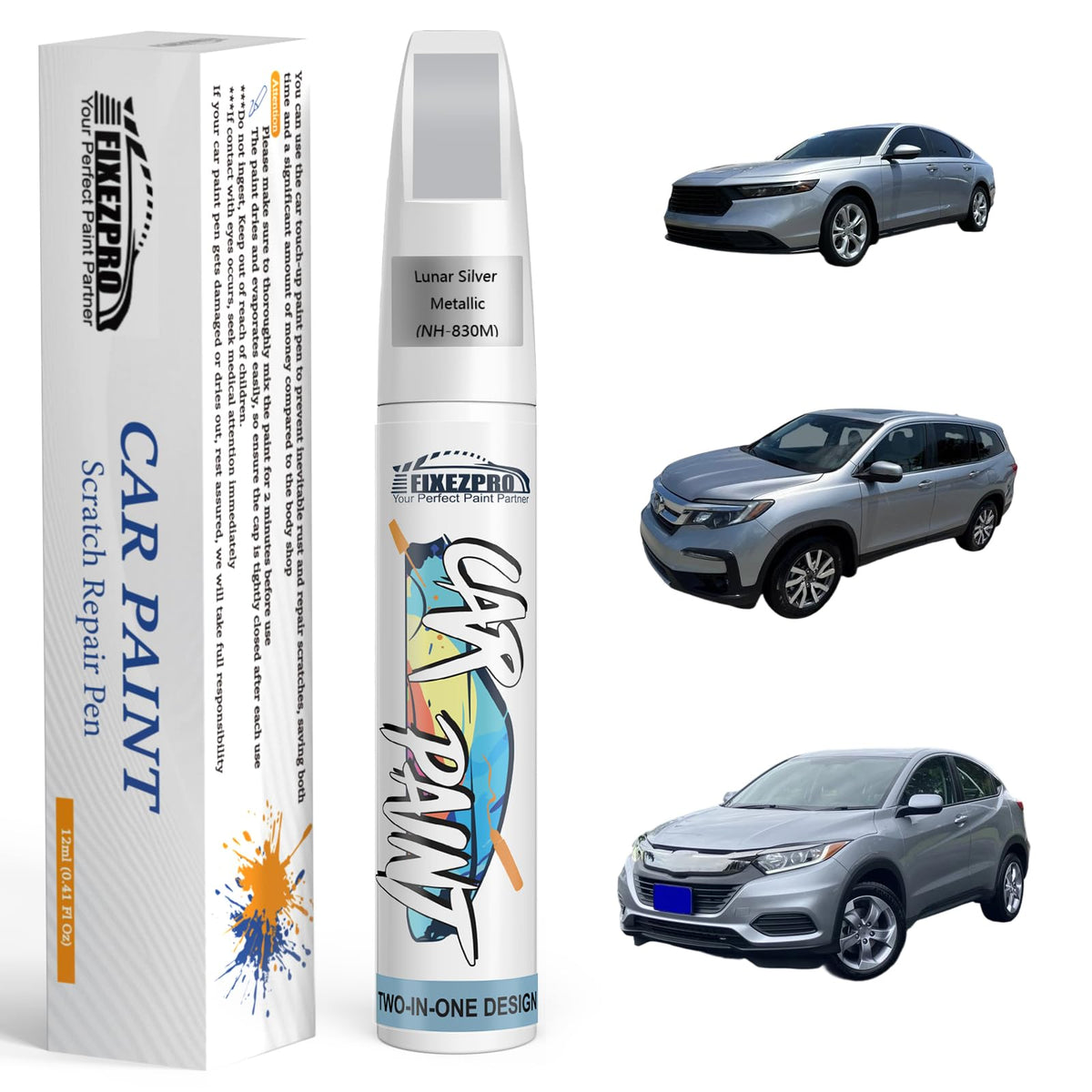 NH 578 Taffeta White Car Touch Up Paint for Honda (For honda / NH-578 Taffeta White for Accord/Civic/CR-V/Element/Fit/Insight/Odyssey-models/Pilot/Prelude/Ridgeline)