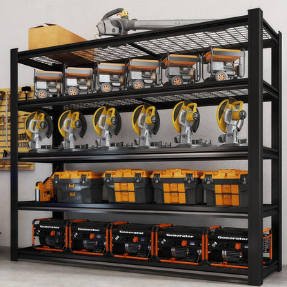 5 Tier Heavy Duty Garage Shelving (5T 62" W x 24" D x 72" H)
