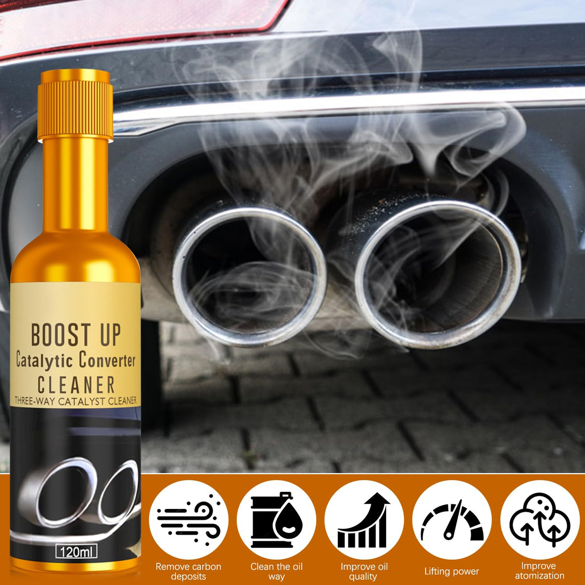 Catalytic Converter Cleaner Auto Parts Engine (2pcs)