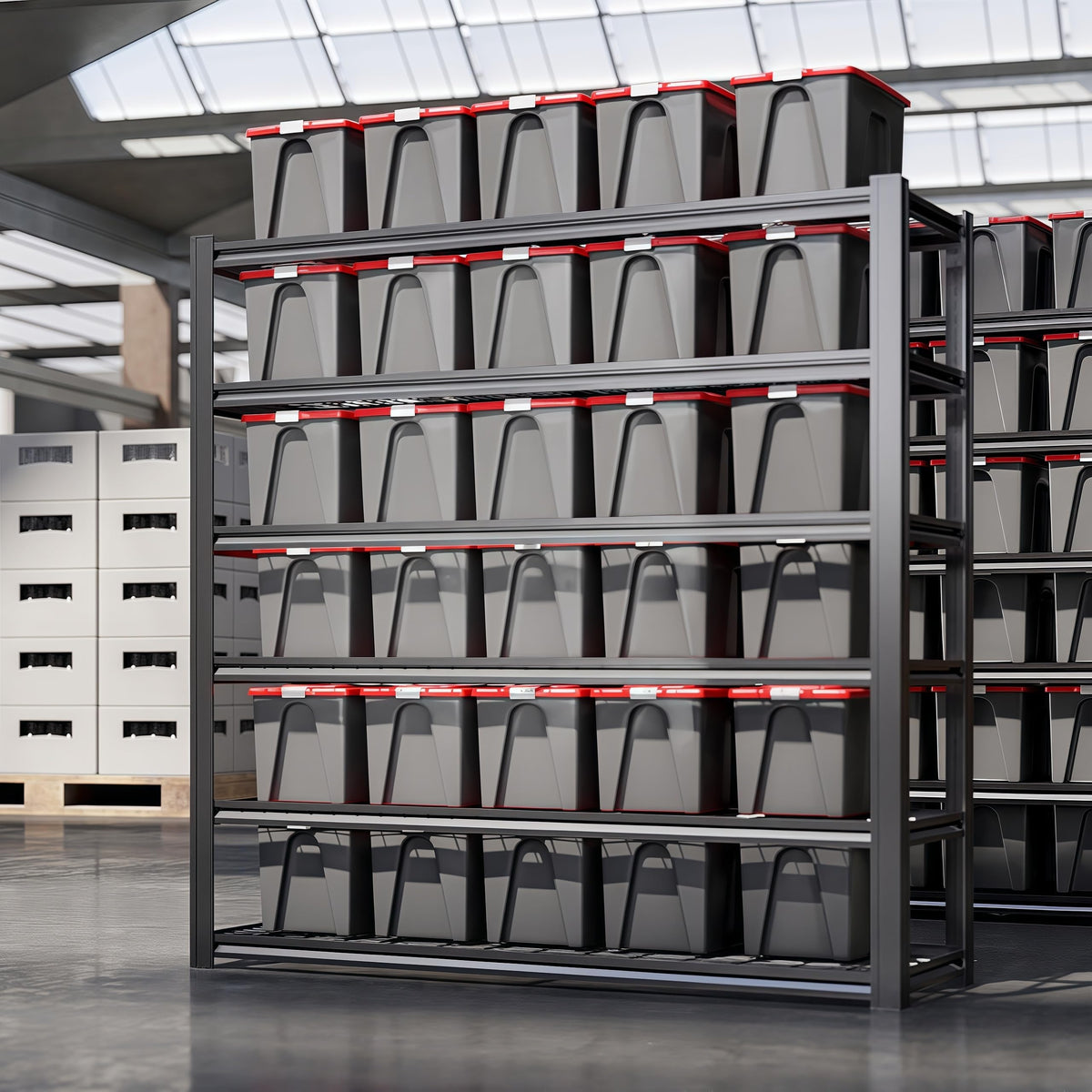6 Tier Heavy Duty Garage Shelving (6T 62" W x 24" D x 84" H)