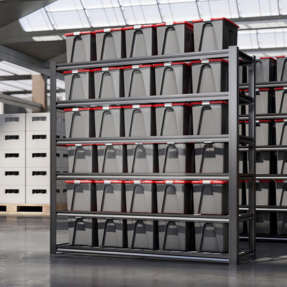 6 Tier Heavy Duty Garage Shelving (6T 62" W x 24" D x 84" H)