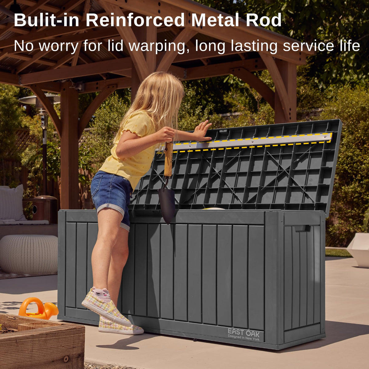 Outdoor Storage Box (Black / 60 Gallon)