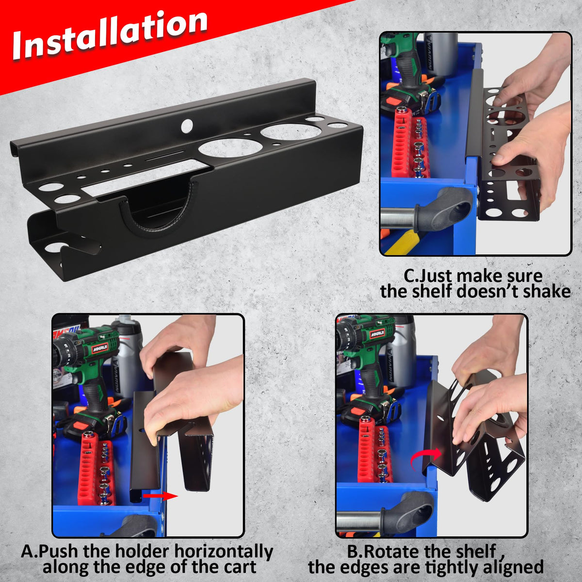 Power Tool Organizer (Drill Driver Angle Grinder Holder)