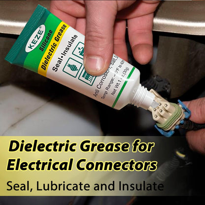 Dielectric Grease for Electrical Connectors Spark Plug Automotive (1 oz - 2 Pack)