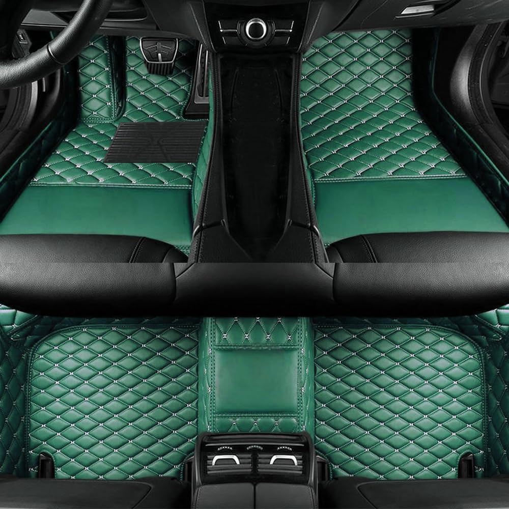 Custom Car Floor Mats for 99.99% Sedan SUV Sports Car Men Women Protection Full Coverage Pads Anti (green)